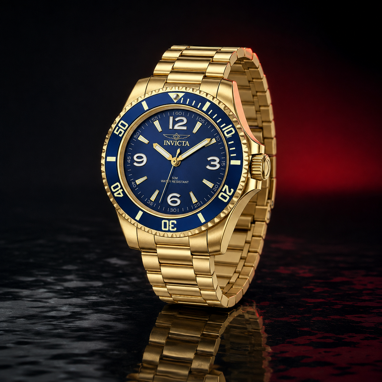 New Invicta Specialty Rowan Men's Dive Watch - 40mm Gold 69474 SCUBA NIB