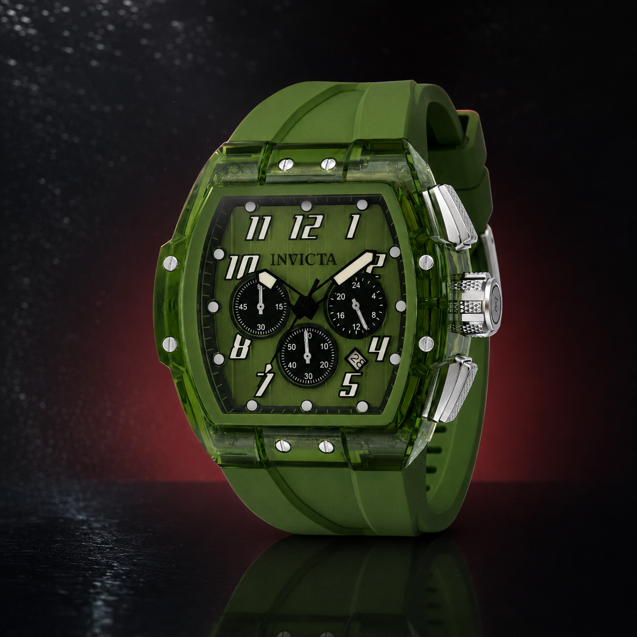 Invicta S1 Rally Vortce Men's Watch - 47mm, Army Green 49980 New