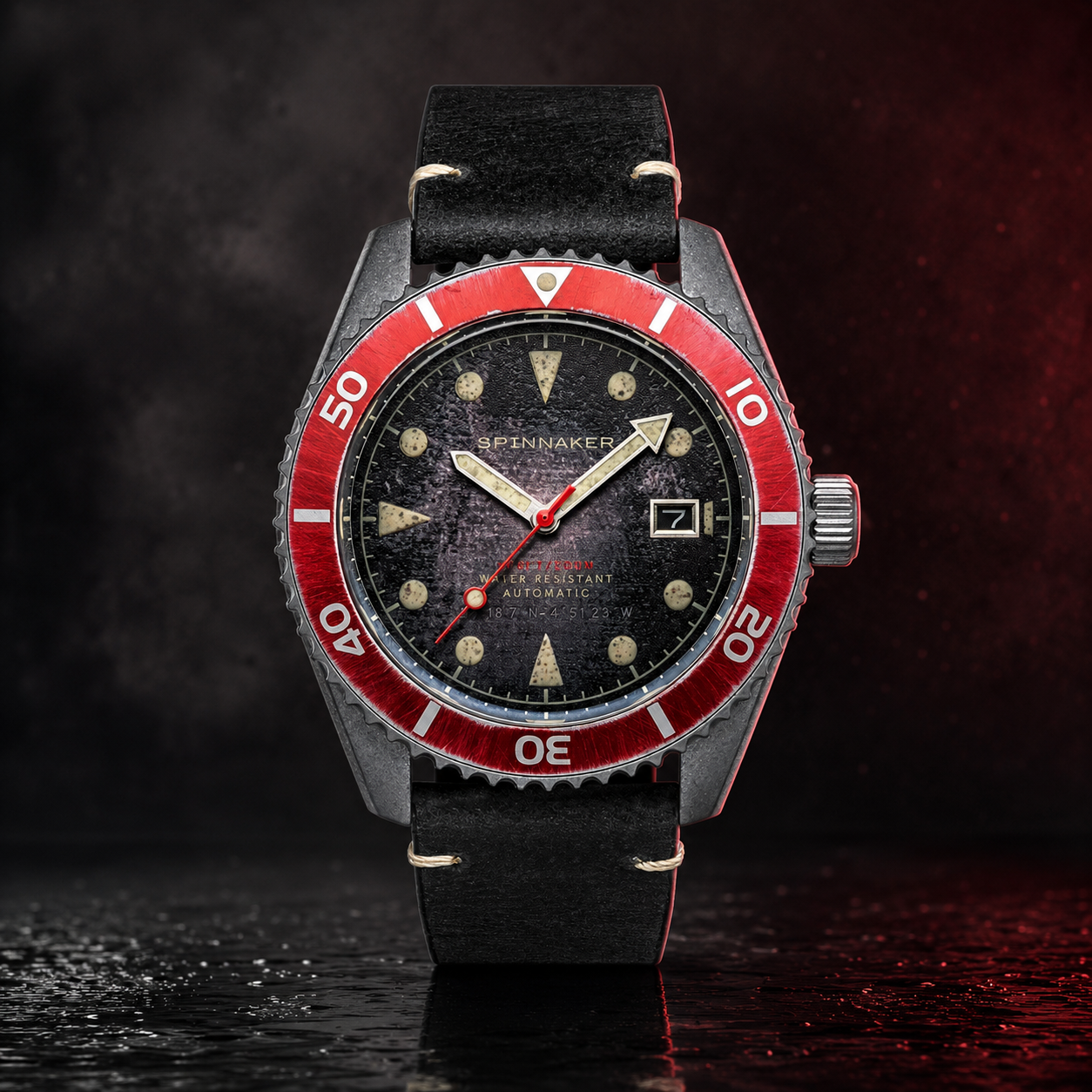 Spinnaker Wreck Dive Stainless Steel 44mm Automatic Seiko NH-35 Wristwatch